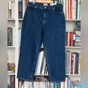 Everlane The Curvy Way-High Jean – Organic Cotton – Size 35 Long– Dark Wash NWT